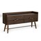 Homeroots 63" Brown Solid Wood Four Drawer Double Dresser 473102 - alternate 4