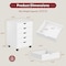 Simple Deluxe 5 Drawer Chest, Storage Cabinet Dressers with Wheels, Dressers Storage Cabinets, Dresser Mobile Cab 3A88CHEST5C01WHT - alternate 5