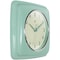 Infinity Instruments Square Retro Wall Clock, Pastel Green, 9.25 in 13228PG-4103 - alternate 5