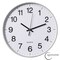 Clockswise Silver 12-In Analog Clock - Silent, Non-Ticking for Wall Battery-Operated Perfect for Home QI004744.SI.12 - alternate 1