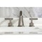 Kingston Brass Widespread Bathroom Faucet with Knurled Handle and Brass Pop-Up, Brushed Nickel KS2968KNL - alternate 4