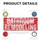 Signmission Bathroom Remodeling, 18 Inch x 48 Inch, Vinyl Banner B-30483 - alternate 4
