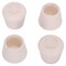 Prosource Furniture Leg Tip, Round, Rubber, White, 1-1/8 in H FE-50643-PS - alternate 1