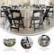 Flash Furniture HERCULES Black Indoor/Outdoor Lightweight Wood Look Resin Folding Event Chair with Slatted Seat LE-L-1-BK-SLAT-GG - alternate 8