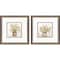 Homeroots Set Of Two Earthy Garden Silver Framed Wall Art, 2PK 649147 - alternate 3