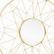 Homeroots 32" Gold Metal Round Accent Mirror 574028 - alternate 4