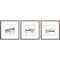 Homeroots Set Of Three Shoreline Blues I Framed Art Silver Picture Frame Print Wall Art, 3PK 416423 - alternate 5