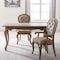 Homeroots Set of Two Tufted Beige and Taupe Upholstered Fabric And Solid Wood Dining Arm Chairs, 2PK 573399 - alternate 5