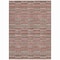 Homeroots 5' X 8' Red Beige And Copper Striped Washable Indoor Outdoor Area Rug 587933 - alternate 8