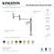 Kingston Brass Wall Mount Pot Filler Faucet, Oil Rubbed Bronze KS8105RX - alternate 3