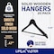 Lifemaster Wooden Hanger Set, Non-Slip, 360 Deg Swivel Hook, Space-Saving, Black, 20PK LMWD20BK - alternate 7