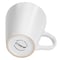 Elama Arthur 6 Piece Stoneware Mug Set in Matte White with Gold Rim ELM-ARTHUR6M - alternate 4