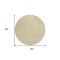Homeroots 8' Gold And Ivory Round Geometric Washable Indoor Outdoor Area Rug 594463 - alternate 4