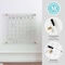 Martha Stewart Grayson Acrylic Dry Erase Wall Calendar w/Dry Erase Marker and Mntng Hrdwr, 14in. Sq, Clr w/Blk Prnt BR-AC-3636-BK-CLRBK-MS - alternate 7