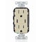Leviton USBReceptacle, 15A, 1/2hp, Ivory, Thrmplstc T5635-I - alternate 4