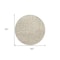 Homeroots 8' Beige And Tan Round Abstract Washable Indoor Outdoor Area Rug 601100 - alternate 8
