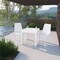 Leisuremod Kent Outdoor Dining Side Chair, White KC19W - alternate 5