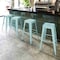 Flash Furniture 30"H Backless Distressed Green-Blue Barstool, PK4 4-ET-BT3503-30-DB-GG - alternate 7
