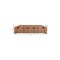 Homeroots 130" Chestnut Top Grain Leather Reclining Metal USB Sofa 720396 - alternate 5