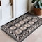 World Rug Gallery Transitional Moroccan Washable Non Slip Area Rug 2 ft x 3 ft Anthracite WR83ANTHRACITE2X3 - alternate 1