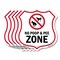 Signmission Dog Poop Shield Sign No Poop & Pee Zone, 12 inch X 12 inch, Aluminum Metal Sign, 5PK SHI-A-5Pack-12-375 - alternate 1