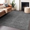 Homeroots 8' X 10' Charcoal And Gray Abstract Washable Indoor Outdoor Area Rug 594926 - alternate 8