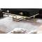 Homeroots 47" Black And Gold Stainless Steel Coffee Table With Two Drawers 543868 - alternate 4