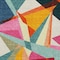 Homeroots 8' X 10' Ivory Orange And Burgundy Geometric Washable Indoor Outdoor Area Rug 616697 - alternate 5