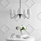 Jonathan Y Skylar 32" 5-Light Classic Minimalist Metal Inverted Gourd LED Chandelier, Black JYL7912A - alternate 9