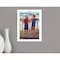 Homeroots Looking Over the Rail White Framed Print Wall Art 415355 - alternate 3