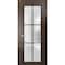 Sartodoors Solid French Door Frosted Glass Planum 2122 18x84 Solid Core Modern Interior PLANUM2122ID-CA-18 x 84-Butterfly - alternate 1