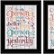 Homeroots Set Of Two The Only Person 2 Black Framed Print Wall Art, 2PK 406141 - alternate 5