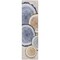 Homeroots 8' Beige Blue And Gold Faux Bois Washable Indoor Outdoor Runner Rug 564393 - alternate 6