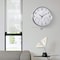 Clockswise 16-inch Non-Ticking Quartz Wall Clock with Thermometer & Hygrometer - Battery Operated QI004747.SI.16 - alternate 3