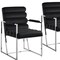 Homeroots Set of Two Tufted Black And Silver Metallic Upholstered Velvet Dining Arm Chairs 545054 - alternate 8