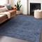 Homeroots 5' X 8' Navy Blue And Charcoal Floral Washable Indoor Outdoor Area Rug 604229 - alternate 7