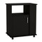 Homeroots 29in Black Wood Accent Cabinet With Single Door 535067 - alternate 1