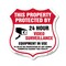 Signmission Video Surveillance Shield Sign This Prop, 18 Inch X 18 Inch, Plastic Sign SHI-P-18-470 - alternate 1