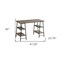 Homeroots 47" Taupe and Black Wood and Metal Sled Computer Desk 489976 - alternate 4