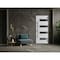 Vdomdoors Front Exterior Prehung Steel Door Ronex0131 Black Enamel Stainless Inserts Entry Metal Modern RONEX0131EXD-BLK-W36 x H80-LH-I - alternate 6