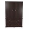 Homeroots 47" Espresso Melamine Mirrored Four Drawer Combo Dresser 249835 - alternate 3
