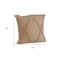 Homeroots Set of Two Tan Diamond Cotton Throw Pillow With Fringe, 2PK 554589 - alternate 5