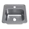 Kingston Brass 15-Inch Stainless Steel Self-Rimming Single Bowl Drop-In Bar Prep Sink, 1-Hole with Strainer KGKTS151511 - alternate 1