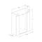 Azar Displays Glove Box with Hanging Hardware, Holds 2 Glove Boxes, 11H x 10W x 3.5D 255632-1PK - alternate 5