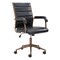 Homeroots Black and Bronze Adjustable Height Faux Leather Swivel Rolling Office Chair 556765 - alternate 7