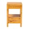 Bali & Pari Azmi Modern and Contemporary Natural Light Mappa Real Burl Wood 2-Drawer Nightstand 249-13923-ZORO - alternate 5