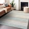 Homeroots 9' X 12' Ivory Abstract Washable Indoor Outdoor Area Rug 608745 - alternate 4