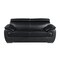 Homeroots 69in Black and Silver Leather Loveseat 720506 - alternate 1