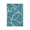 Homeroots 8' X 10' Teal Blue And Ivory Abstract Washable Indoor Outdoor Area Rug 597526 - alternate 6
