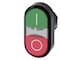 Siemens Twin pushbutton, 22 mm, round, plastic, green: I, red: O 3SU1000-3AB42-0AK0-ZY19 - alternate 1